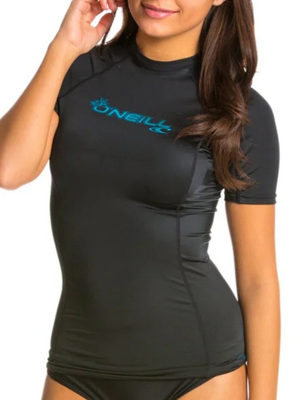 O'Neill Black Rash Guard Top - Picture 2 of 4